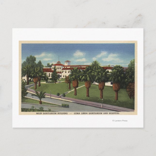 Loma Linda Sanitarium & Hospital View Postkarte (Vorderseite)