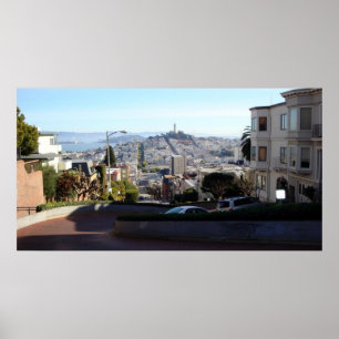 Lombard-Straße panoramisch Poster
