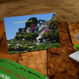 Lombard-Straße Postkarte
