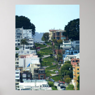 Lombard Street Print Poster