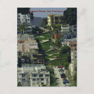 Lombard Street, San Francisco Postkarte