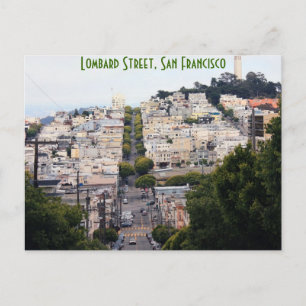 Lombard Street, San Francisco Postkarte