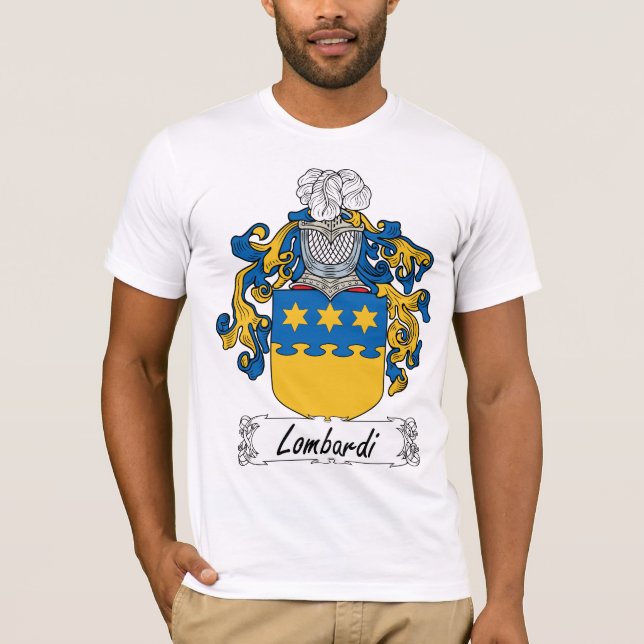 Lombardi-Familienwappen T-Shirt (Vorderseite)