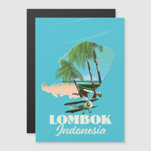 Lombok Indonesien-Karte Magnetkarte