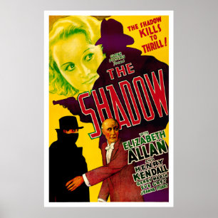 L'ombre - affiche 1933 de film de cru