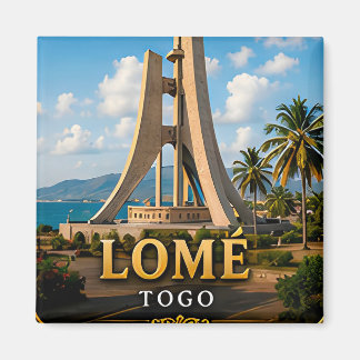 Lomé Atlantische Uferpromenade und Unabhängigkeits Magnet