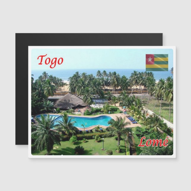 Lomé - Togo - Magnetkarte (Vorne/Hinten)