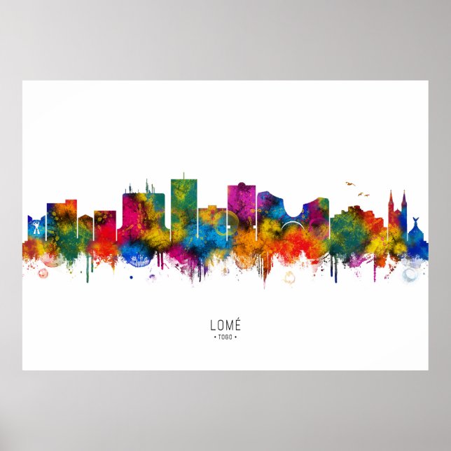 Lomé Togo Skyline Poster (Vorne)