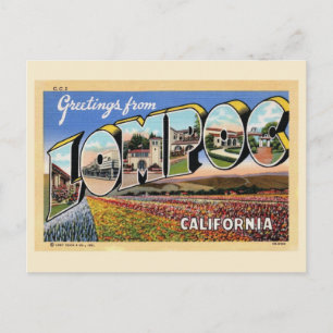 Lompoc Kalifornien Vintage-Grußpostkarte Postkarte