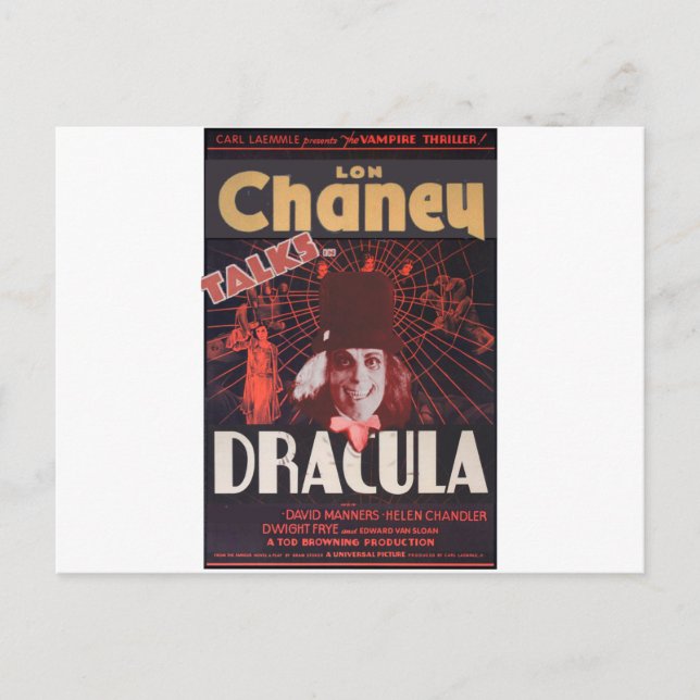 Lon Chaney as Dracula Postkarte (Vorderseite)