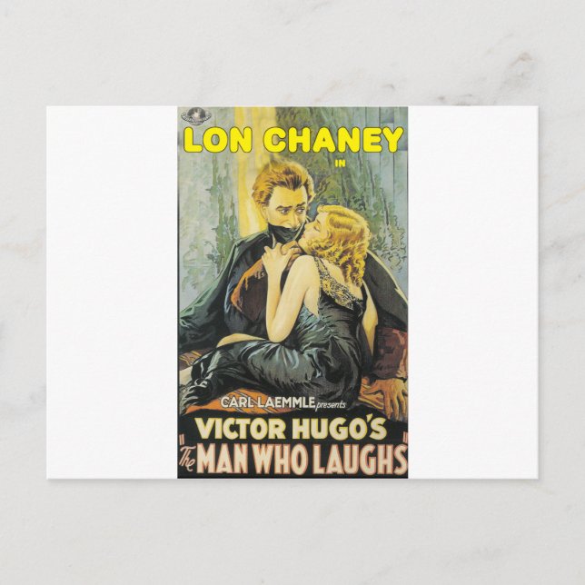 Lon Chaney ist der Mann, der lacht Postkarte (Vorderseite)