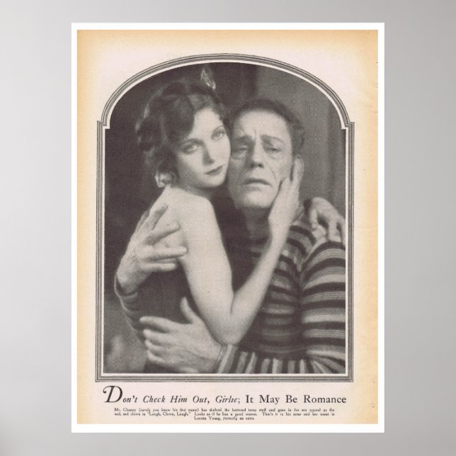 Lon Chaney Loretta Young 1928 Poster (Vorne)