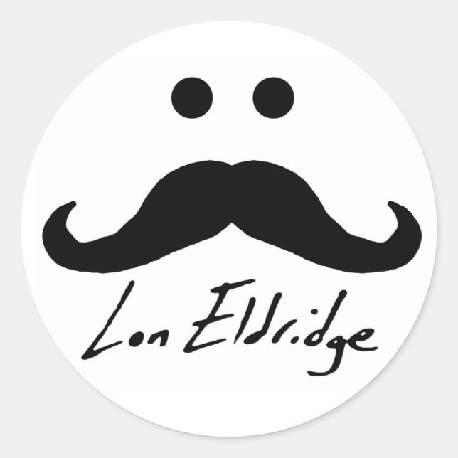 Lon Eldridge Aufkleber! Runder Aufkleber (Vorderseite)