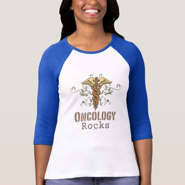 L'oncologie bascule le T-shirt raglan (Devant)