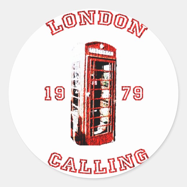 London 1979 runder aufkleber (Vorderseite)