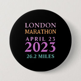 London 23. April Marathon Custom Text Button