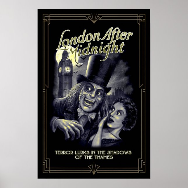 London After Midnight Vintag Horror Poster (Vorne)