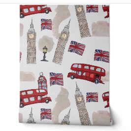 London als Watercolor Tapete