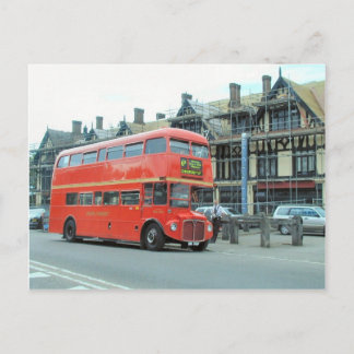 London, alter Routemaster Doppeldecker-Bus Postkarte