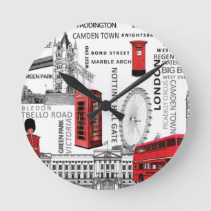 London-Andenken merged.jpg Runde Wanduhr