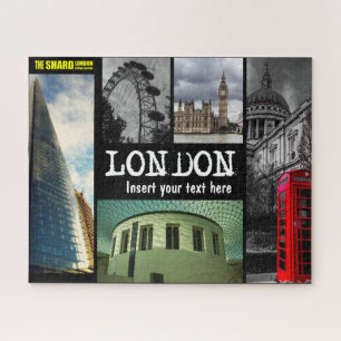 London, Ansichten mit benutzerdefiniertem Text