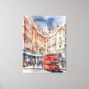 London Aqucolor Art Leinwanddruck