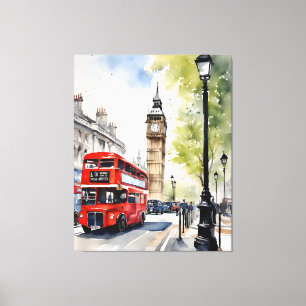 London Aqucolor Art Leinwanddruck