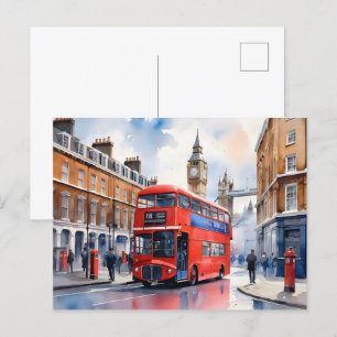 London Aqucolor Art Postkarte