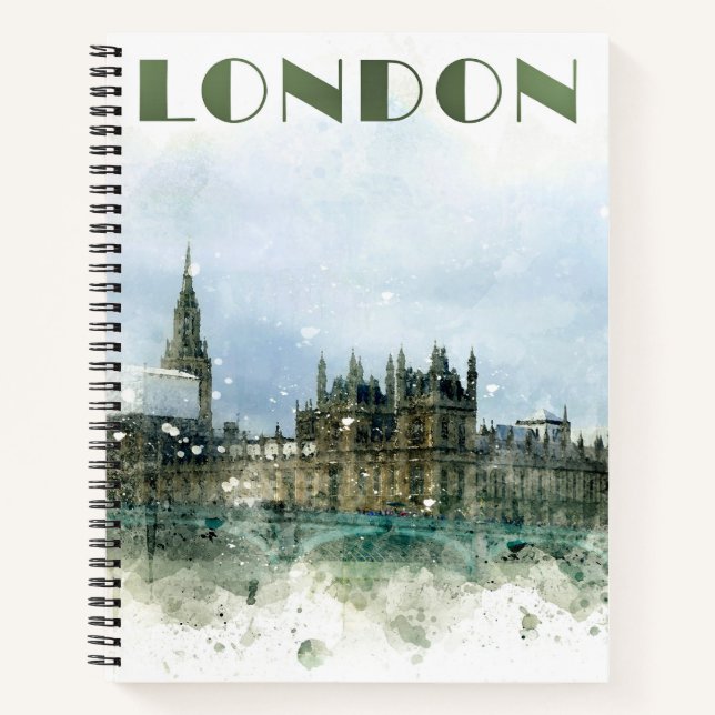 London Aqucolor Illustration Notizbuch (Vorderseite)