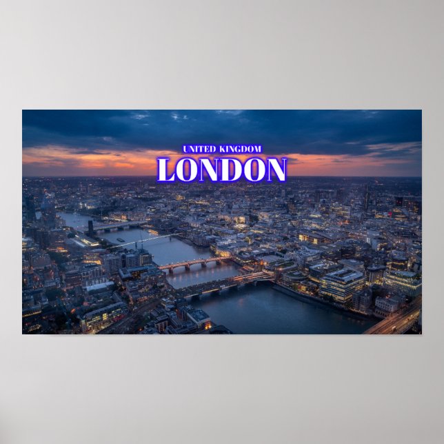 London At Night 2 - Vereinigtes Königreich Poster (Vorne)