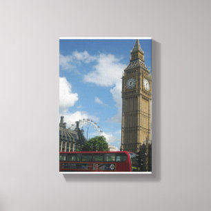 London-Auge u. Big Ben Leinwanddruck