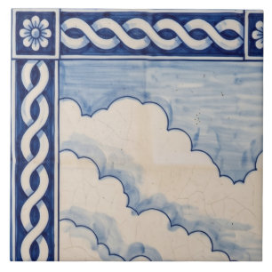 London Azulejo-Mural-Fliese 1 von 6 oben links Fliese