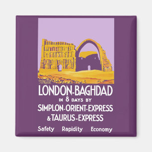 London - Bagdad Orient-Express Magnet