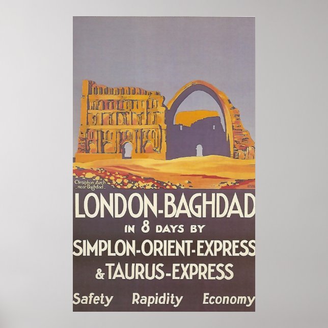 London Baghdad simplon orientierter Express Poster (Vorne)