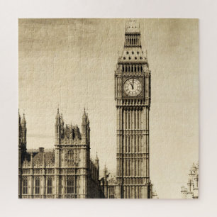 London Big Ben: Antike Ansicht