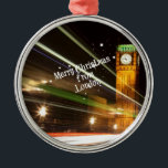 London - Big Ben Christmas Ornament Aus Metall<br><div class="desc">Frohe Weihnachten aus London</div>