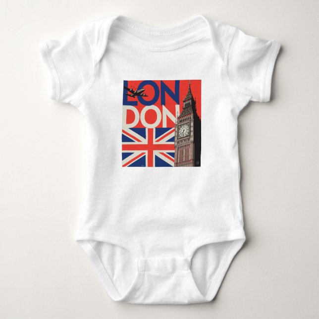 London Big Ben | England Baby Strampler (Vorderseite)