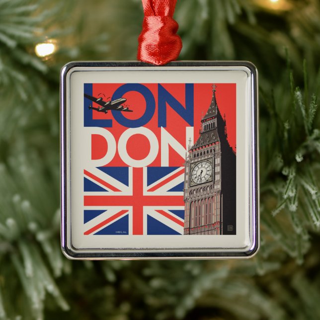London Big Ben | England Ornament Aus Metall (Baum)