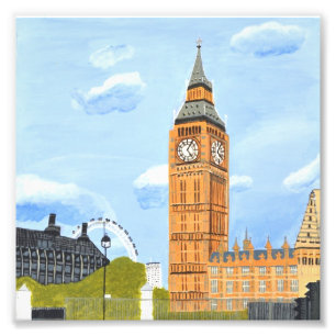 London Big Ben Foto Vergrößerung