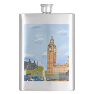 London Big Ben - klassische Flasche Flachmann