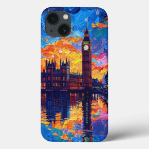 London Big Ben: Lebendige impressionistische Ölgem Case-Mate iPhone Hülle