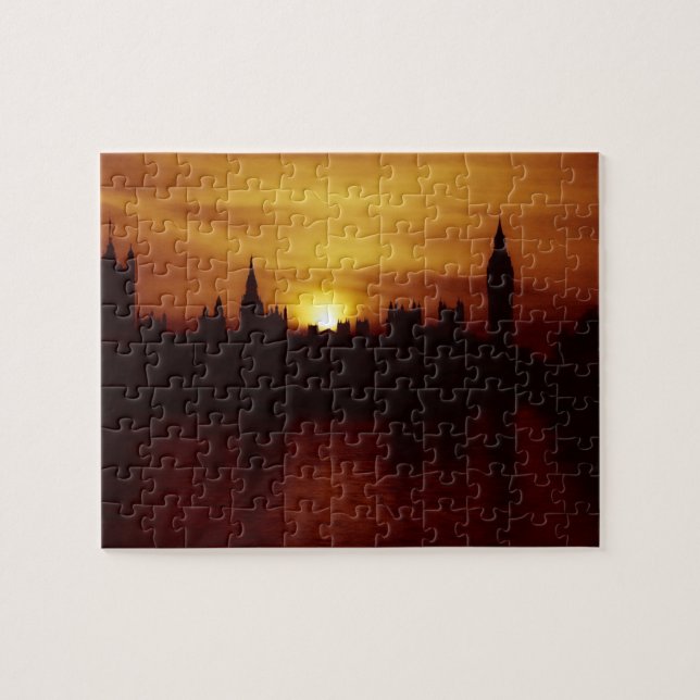 London - Big Ben - Parlament - Sunset - Puzzle (Horizontal)