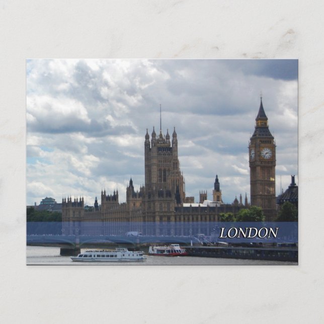 London Big Ben Post Card Postkarte (Vorderseite)
