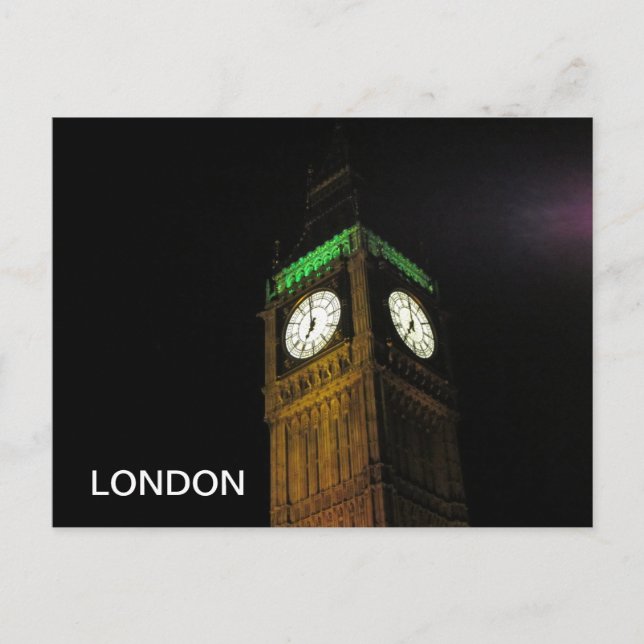 LONDON BIG BEN POSTCARD POSTKARTE (Vorderseite)