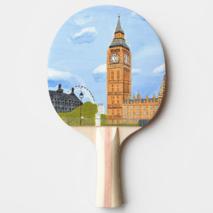 London Big Ben  Tischtennis Schläger