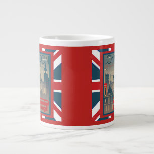 London Big Red Bus und andere Sehenswürdigkeiten Jumbo-Tasse