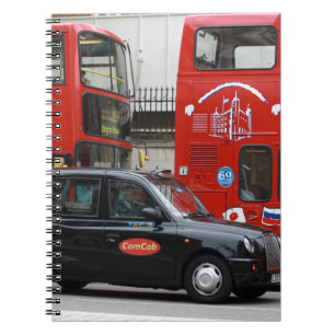 London Black Cab Taxi Notizblock