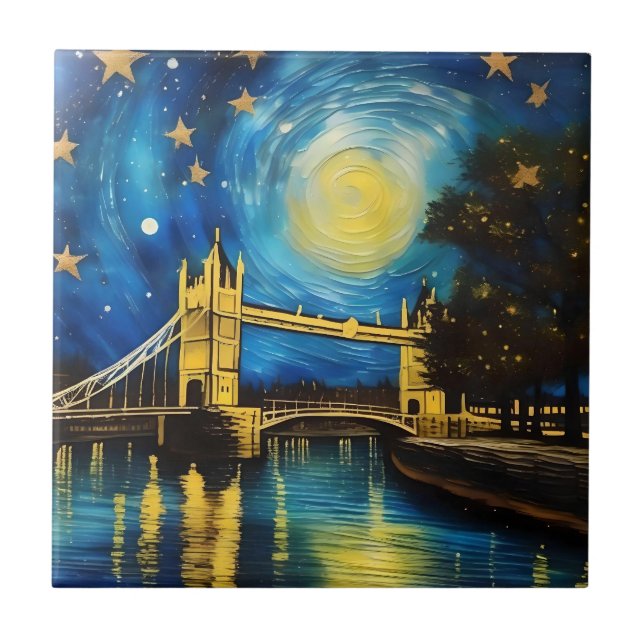 London Bridge Acrylic Art Fliese (Vorderseite)