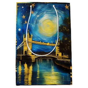 London Bridge Acrylic Art Mittlere Geschenktüte