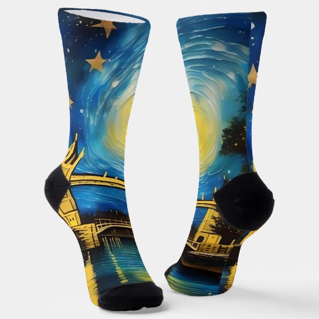 London Bridge Acrylic Art Socken (Gewinkelt)